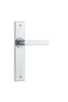 Osaka-12368-Brushed-Chrome-Chamfered-Backplate-Lever