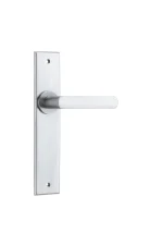 Osaka-12368-Brushed-Chrome-Chamfered-Backplate-Lever