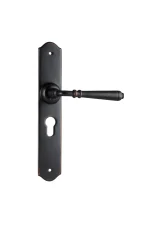 Reims-0746E-Antique-Copper-Long-Backplate-Lever-Euro
