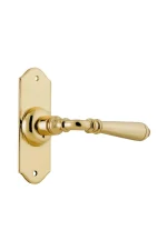 Reims-21360-Unlquered-Satin-Brass-Short-Backplate-Lever