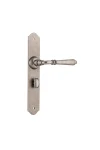 Reims-6357P-Rumbled-Nickel-Long-Backplate-Lever-Privacy