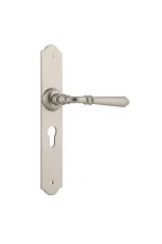 Reims-6560E-Satin-Nickel-Long-Backplate-Lever-Euro