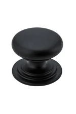 Sarlat-0565-Matt-Black-Cupboard-Knob-38mm