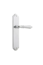 Sarlat-12212-Brushed-Chrome-Shouldered-Backplate-Lever