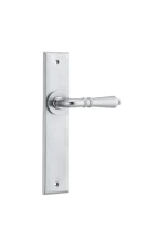 Sarlat-12280-Brushed-Chrome-Chamfered-Backplate-Lever