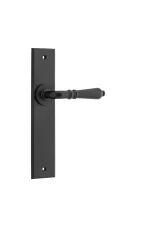 Sarlat-12780-Matt-Black-Chamfered-Backplate-Lever