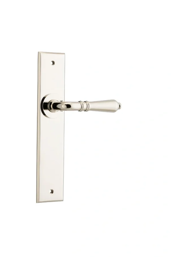 Sarlat-14280-Polished-Nickel-Chamfered-Backplate-Lever.