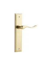 Stirling-10426-Polished-Brass-Stepped-Backplate-Lever