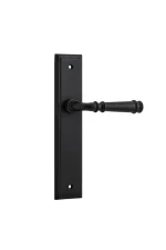 Verona-12742-Matt-Black-Stepped-Backplate-Lever