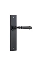 Verona-12786-Matt-Black-Chamfered-Backplate-Lever