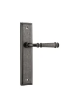 Verona-13742-Distressed-Nickel-Stepped-Backplate-Lever