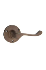 Victorian-0850-Antique-Brass-Round-Rose-Lever