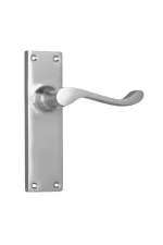 Victorian-0912-Satin-Chrome-Long-Backplate-Lever-Passage