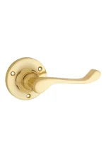Victorian-1039-Polished-Brass-Round-Rose-Lever.