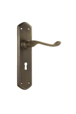 Windsor-0859-Antique-Brass-Long-Backplate-Lever-Skeleton