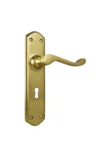 Windsor-21352-Unlaquered-Polished-Brass-Long-Backplate-Lever-Skeleton