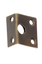 Barrel-Bolt-Right-Angle-2327-Antique-Brass-Plate-Keeper-7mm