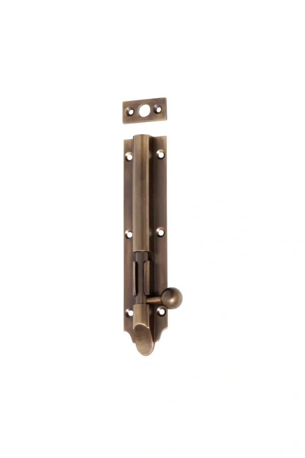 Barrel-Long-Throw-Victorian-2334-Antique-Brass-Bolt
