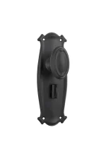 Bungalow-9630P-Matt-Black-Long-Backplate-Lever-Privacy