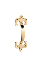 Fleur-de-Lis-1455-Polished-Brass-Pull-Handle