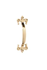 Fleur-de-Lis-1456-Polished-Brass-Pull-Handle