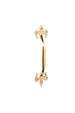 Fleur-de-Lis-1458-Polished-Brass-Pull-Handle