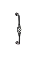 Iron-Wire-Twist-3087-Matt-Black-Pull-Handle-200mm