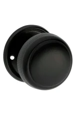 Milled-Edge-0929-Matt-Black-Round-Rose-Knob-Large
