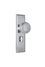 Milton-0732P-Chrome-Plated-Long-Backplate-Knob-Privacy