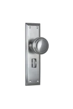 Milton-0736P-Satin-Chrome-Long-Backplate-Knob-Privacy