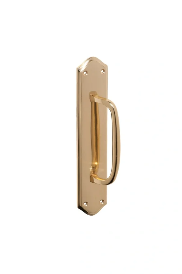 Offset-Backplate-1468-Polished-Brass-Pull-Handle