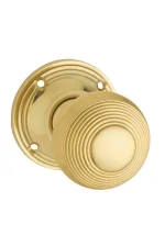 Reeded-1028-Polished-Brass-Round-Rose-Knob