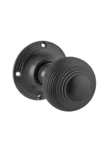 Reeded-9629-Matt-Black-Round-Rose-Knob