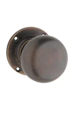 Victorian-0784-Antique-Brass-Round-Rose-Knob.
