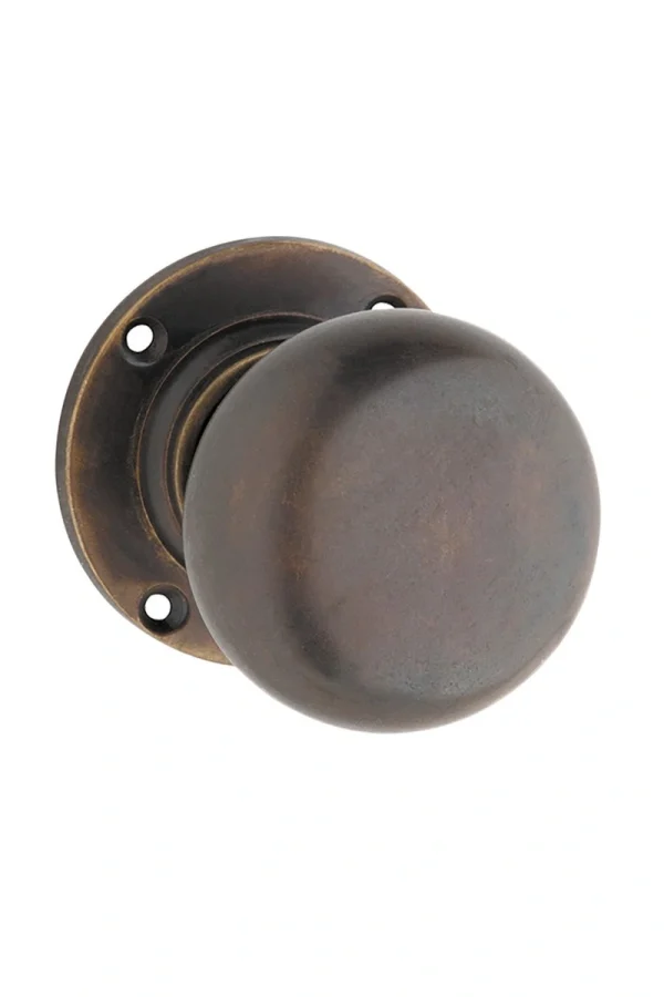 Victorian-0784-Antique-Brass-Round-Rose-Knob.