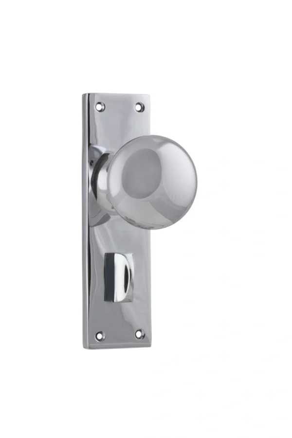 Victorian-0910P-Chrome-Plated-Long-Backplate-Knob-Privacy