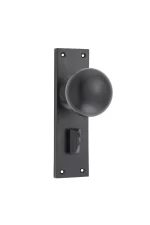Victorian-0959P-Matt-Black-Long-Backplate-Knob-Privacy