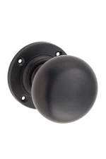 Victorian-0961-Matt-Black-Round-Rose-Knob