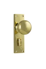 Victorian-1035P-Polished-Brass-Long-Backplate-Knob-Privacy