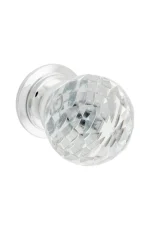 TRADCO - CLEAR DIAMOND CUT GLASS CUPBOARD KNOB - Image 3