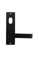 MILES NELSON COMMERCIAL - WIDE LONG PLATE DOOR HANDLES - LEVER 87 - BLACK - Image 8