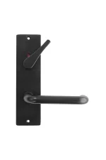 MILES NELSON COMMERCIAL - WIDE LONG PLATE DOOR HANDLES - LEVER 90 - BLACK - Image 6