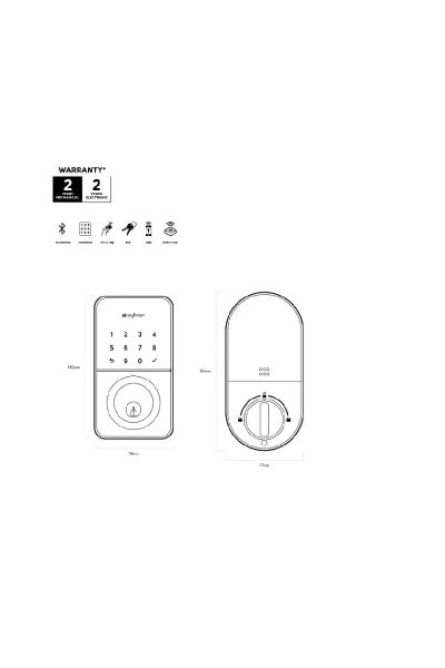 Sylvan Smart Entry Deadbolt SL42E - Image 3