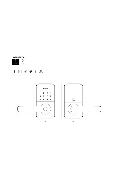 Sylvan Smart Entry Lever Handle SL43E - Image 4