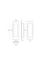 JNF STAINLESS STEEL FLUSH PULL - IN.16.228 - Image 2