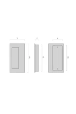JNF STAINLESS STEEL FLUSH PULL - IN.16.410 - Image 2