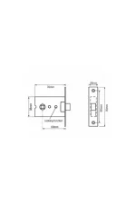 LEGGE 3709 MORTICE LATCH - Image 2