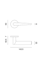 ENGER AT APRILE ARNICA Lever on round rose R SLIM - Image 7