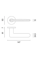 ENGER STILE AVA Lever handle on round rose R SLIM 7MM - Image 5