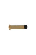 WINDSOR SOLID BRASS WALL MOUNT DOORSTOP - DIAMOND KNURLED - Image 4